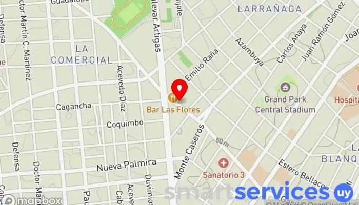 mapa de 100 % Ottica di Magali Brochini Óptica, Joyería en Montevideo