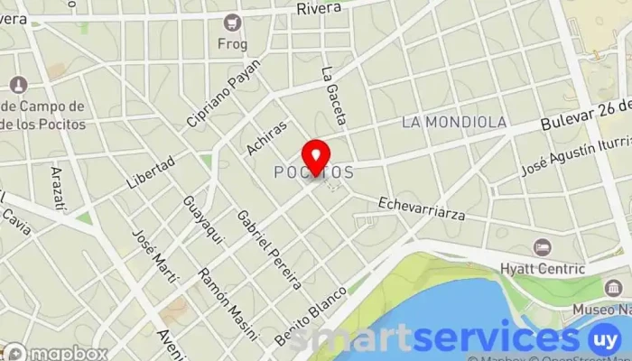 mapa de 26 De Marzo y Manuel Pagola Estación de autobuses en Montevideo