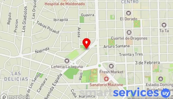 mapa de 88.1 FM - Punta del Este - Uruguay Emisora de radio en Maldonado