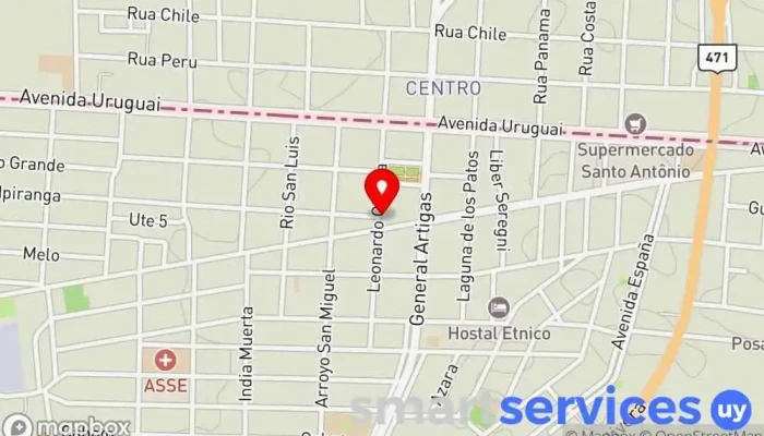 mapa de 89.3 Átlantica Fm 