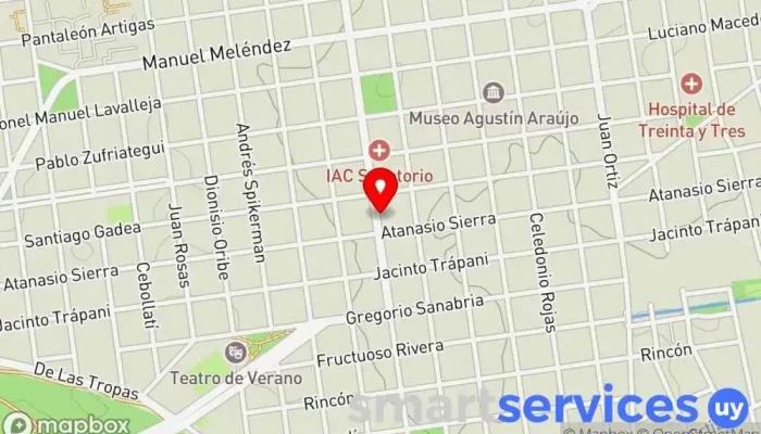 mapa de Abitab - Cambio Oriental Oficina de cambio de divisas en Treinta y Tres