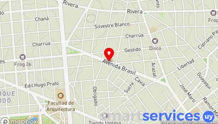 mapa de Abitab 06-02 Bancos y finanzas en Montevideo
