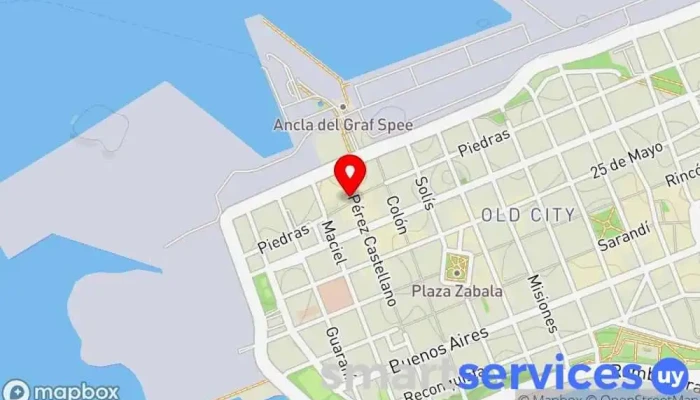 mapa de Abitab 10-11 Cobro de deudas en Montevideo