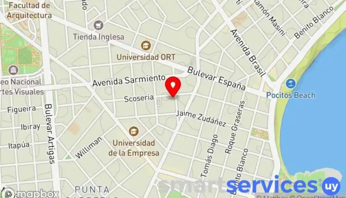 mapa de Abitab 10-17 (Cambilex) Cobro de deudas en Montevideo