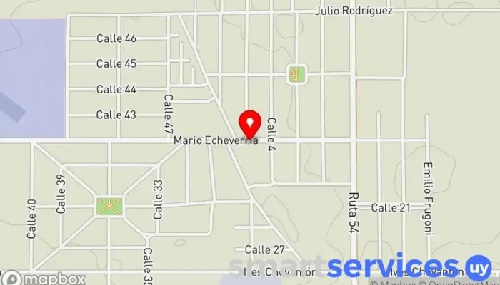 mapa de Abitab 14/28 Banco, Cajeros automáticos, Servicio de giros bancarios, Servicio de transferencias de dinero en Juan L. Lacaze
