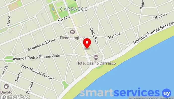 mapa de Abitab 23-00 Institución financiera en Montevideo