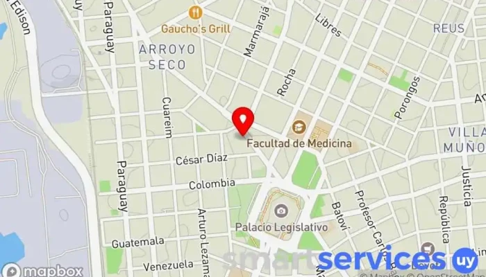 mapa de Abitab 32-01 Bancos y finanzas en Montevideo