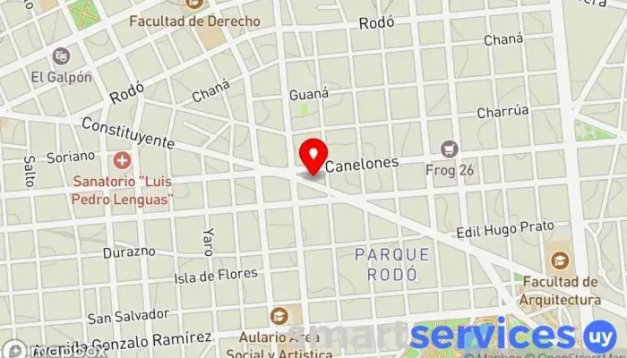 mapa de Abitab 38/01 Oficina de cambio de divisas, Cajeros automáticos, Agencia de apuestas, Cobro de deudas en Montevideo