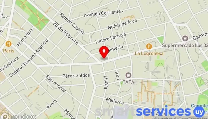 mapa de Abitab 93/01 Cajeros automáticos en Montevideo