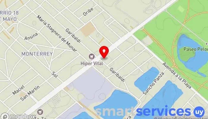 mapa de Abitab Agencia 12/77 Servicio de transferencias de dinero en Ciudad de la Costa