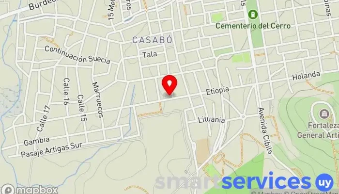 mapa de Abitab Agencia Lucerito Cajeros automáticos en Montevideo