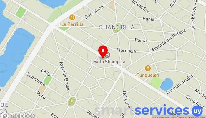 mapa de Abitab Calcagno Cobro de deudas en Ciudad de la Costa