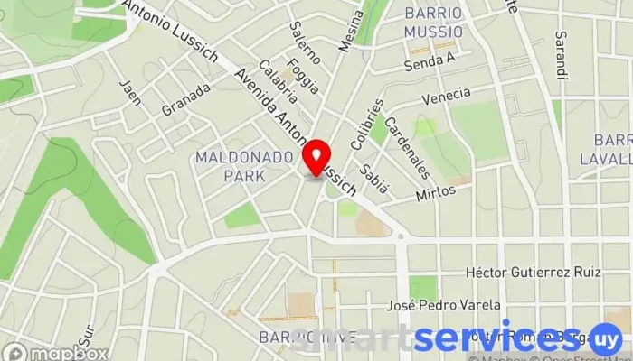 mapa de Abitab Maldonado Park Cajeros automáticos en Maldonado