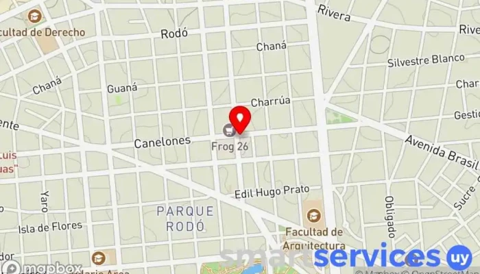 mapa de Abitab Cajeros automáticos en Montevideo