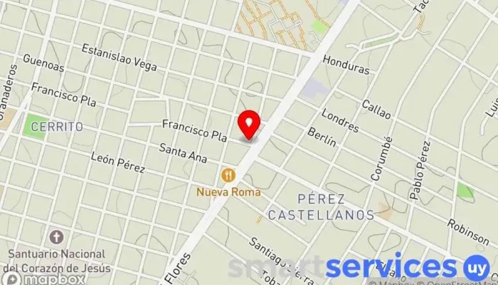 mapa de ABITAB Banco en Montevideo