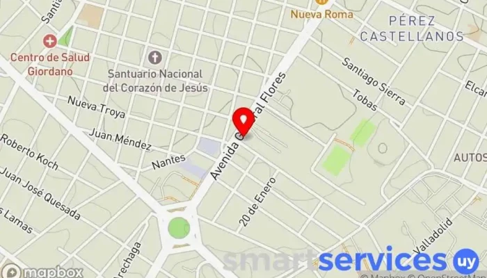 mapa de Abitab Cajeros automáticos en Montevideo