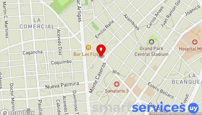 mapa de Abitab Cajeros automáticos en Montevideo
