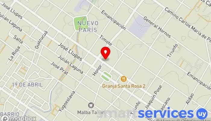 mapa de ABITAB Banco en Montevideo