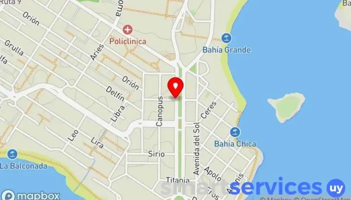 mapa de Abitab y cambio La Paloma 247  en La Paloma