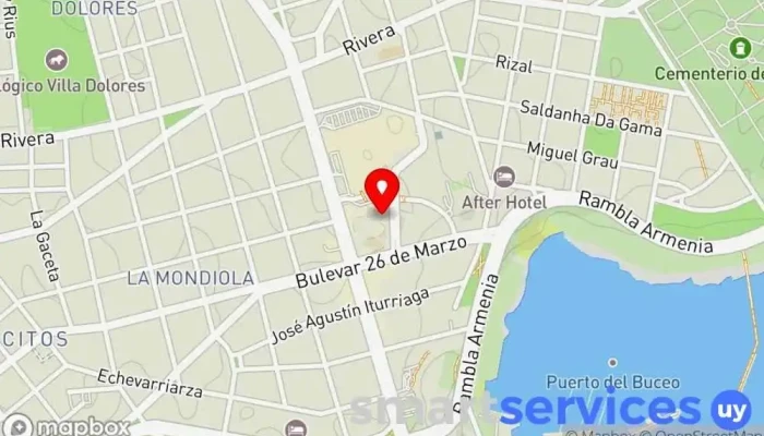 mapa de Agencia ASU Agencia de servicios de atención a la tercera edad en Montevideo