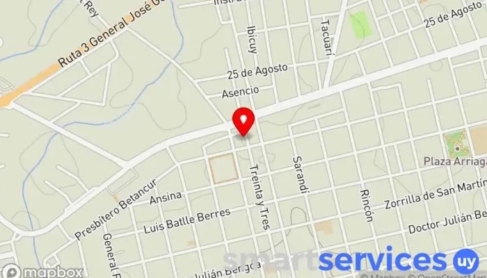 mapa de Agencia CITA Empresa de autobuses en San José de Mayo