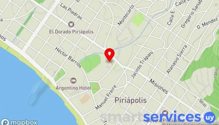mapa de Agencia COT Servicio de transporte en Piriápolis