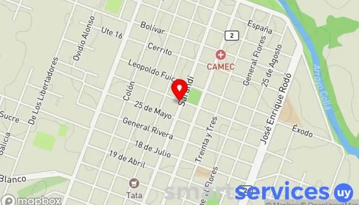mapa de Agencia Cot Empresa de mensajería en Rosario