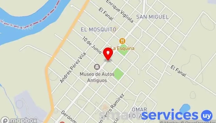 mapa de Agencia Nacional de Correo Servicio postal en Rio Branco