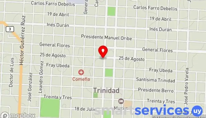 mapa de Agencia Nacional de Vivienda Oficina del Gobierno en Trinidad