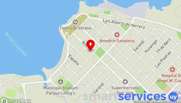 mapa de Agencia Nacional de Vivienda Oficina del Gobierno en Fray Bentos