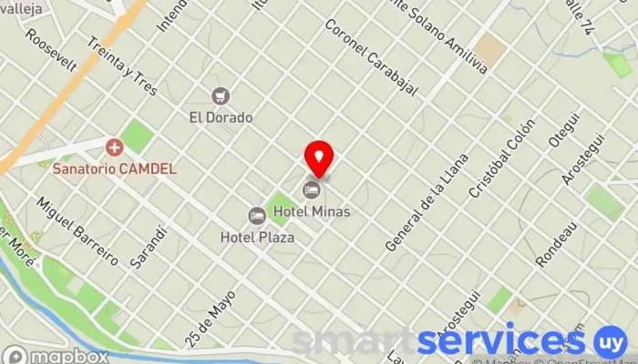 mapa de Agencia Nacional de Vivienda Oficina del Gobierno en Minas