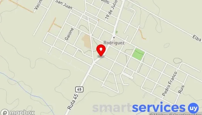 mapa de Agencia Ruimar,Comsa,Comca - Rodríguez Servicio de transporte en Rodríguez