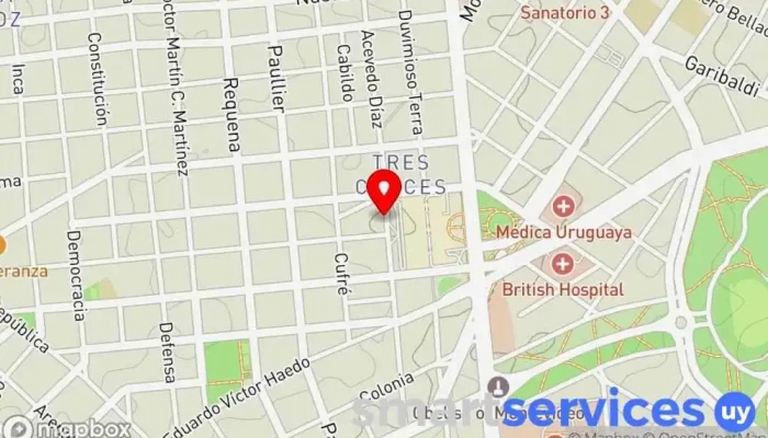 mapa de Alfa Suites Hotel en Montevideo