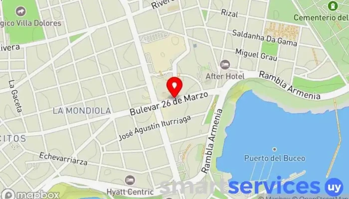 mapa de Altius Group Empresa constructora en Montevideo