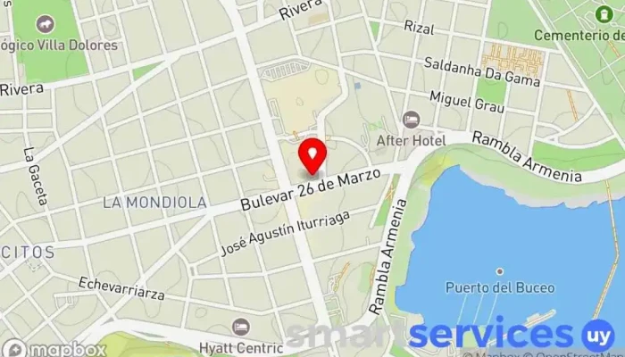 mapa de Altius Life Agencia inmobiliaria en Montevideo