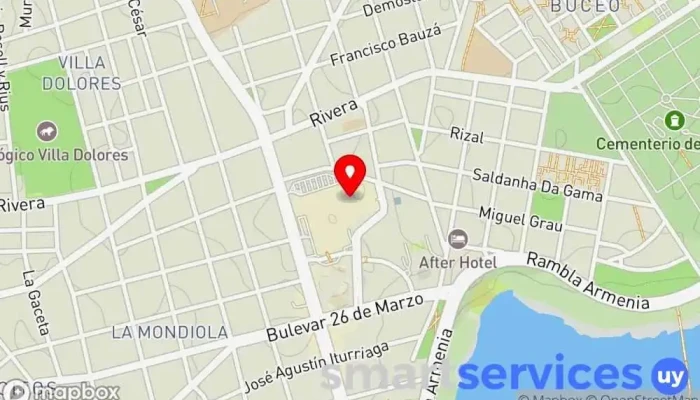 mapa de American Airlines  en Montevideo