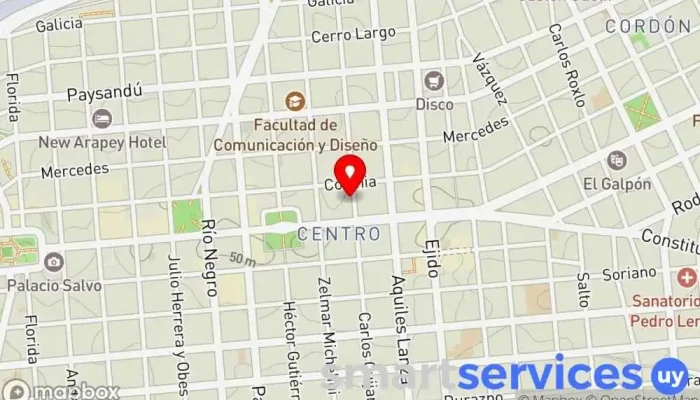 mapa de AMV store Tienda de móviles, Tienda de electrodomésticos, Tienda de accesorios para móviles, Tienda de componentes electrónicos en Montevideo