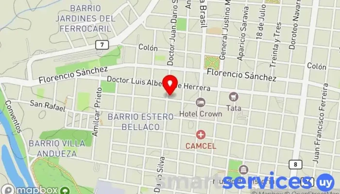 mapa de Ana Sofia Pedrozo - Melo Agencia de viajes en Melo