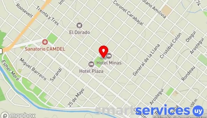 mapa de ANDA Sucursal Minas Asociación u organización en Minas