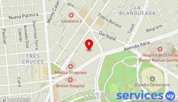 mapa de Anexo Liceo Logosófico Escuela en Montevideo