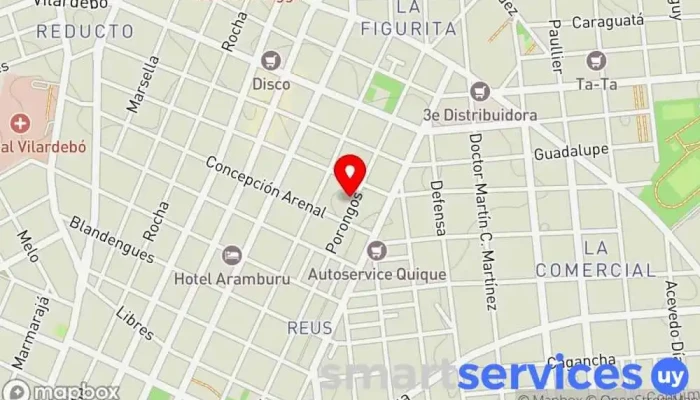 mapa de Anexo maternal Colegio San Miguel Escuela en Montevideo