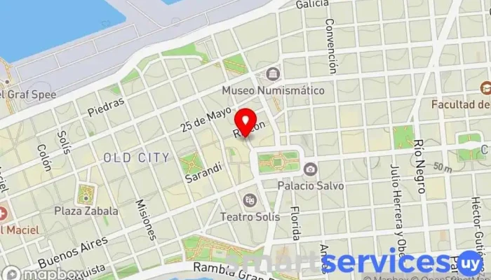 mapa de Angel Galindez | asesor de viajes Agencia de viajes en Montevideo