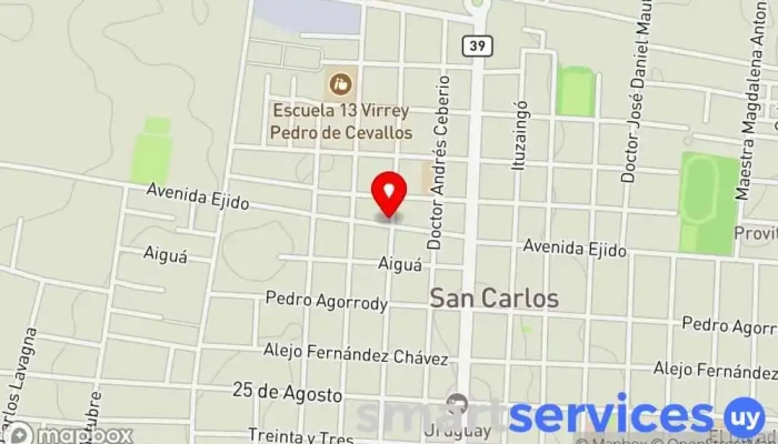 mapa de Arregla Maquinas Comerciales Empresa de trabajo temporal en San Carlos
