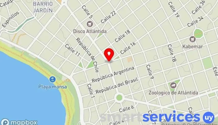 mapa de Atlántida  en Atlántida