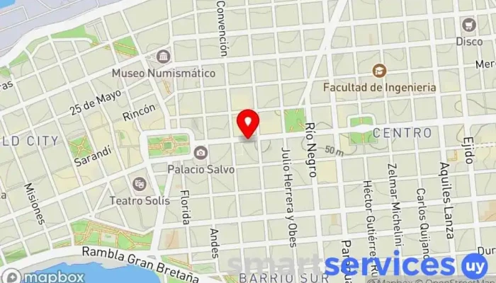 mapa de Auditorio del Sodre Nelly Goitiño Auditorio en Montevideo