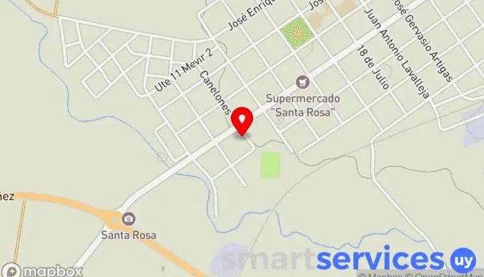 mapa de Automotora santoral Agencia inmobiliaria en Santa Rosa