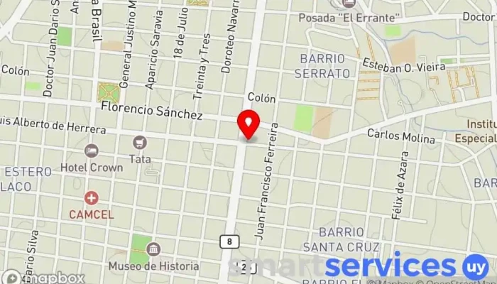mapa de Autoservice Aceguá Supermercado en Melo