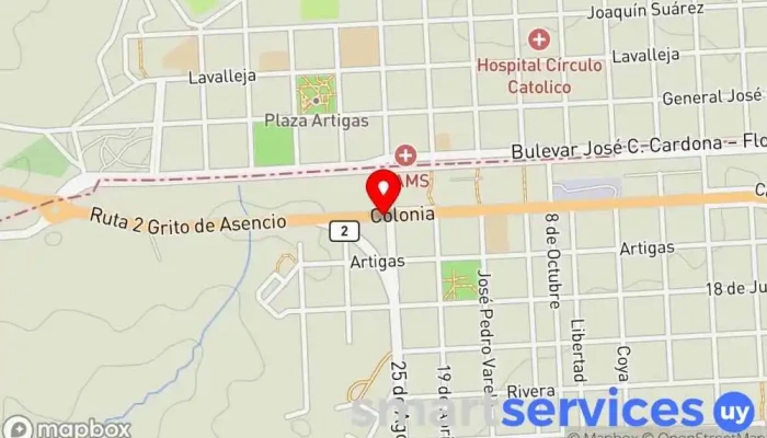 mapa de Axion Ruta 12 Gasolinera en Florencio Sánchez
