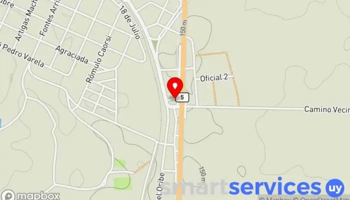 mapa de Balanza El Obrero Oficinas de empresa en Sarandí Grande
