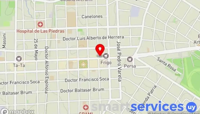 mapa de Banca De Loterias Y Quieniela Oficinas de empresa en Las Piedras
